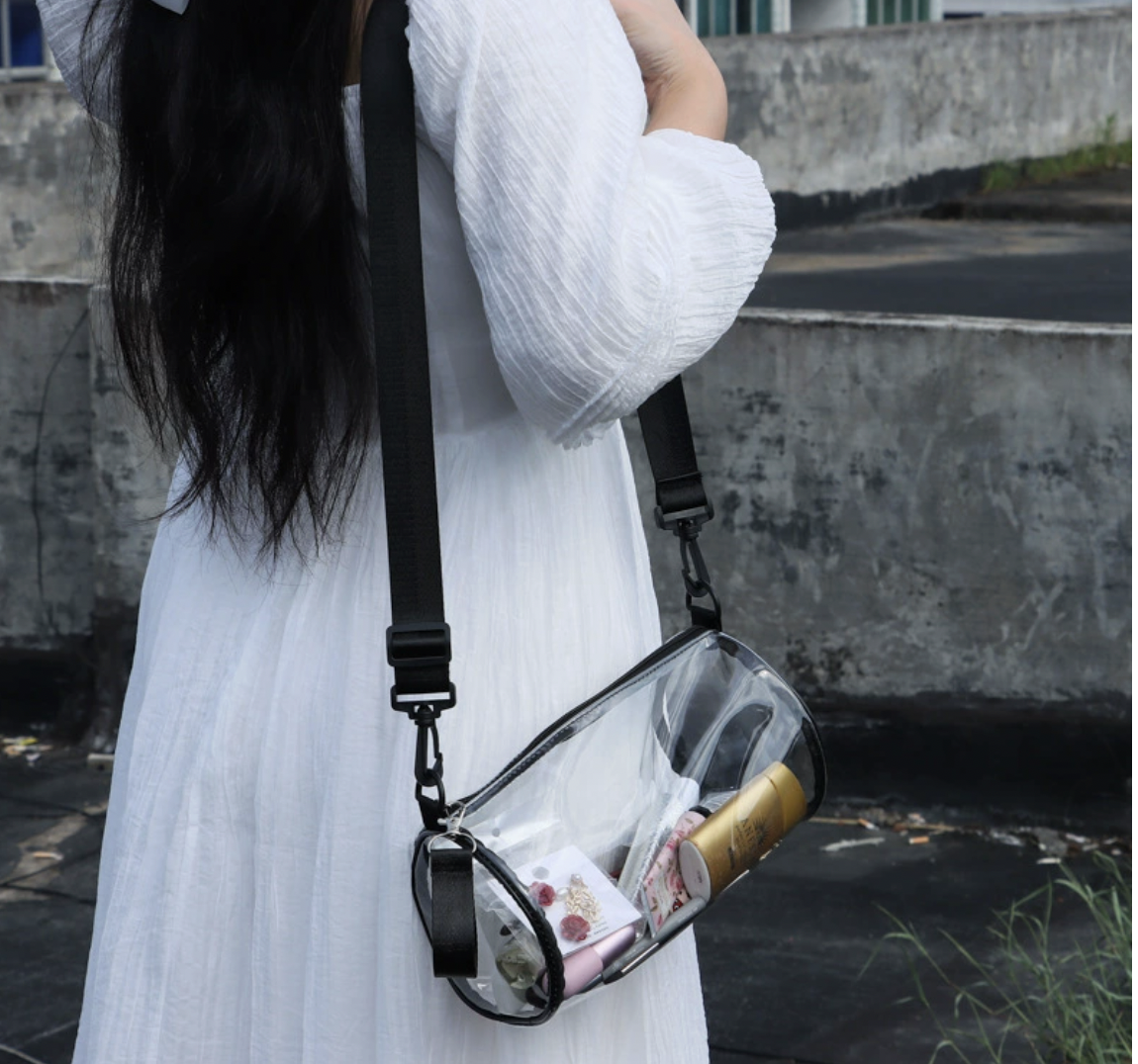 Transparent Laser Crossbody Bag for Women Cylindrical Fashio ...
