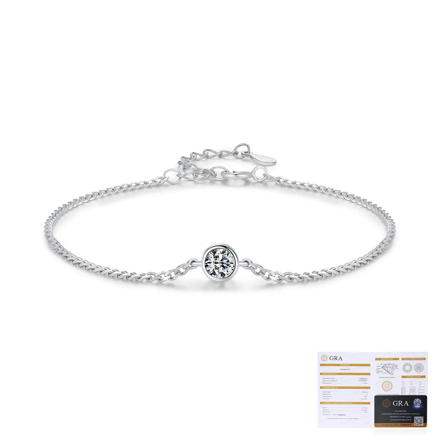 925 Sterling Silver Bracelets IG Style Elegant